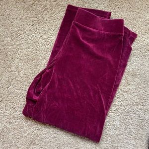 Talbots velour sweatpants